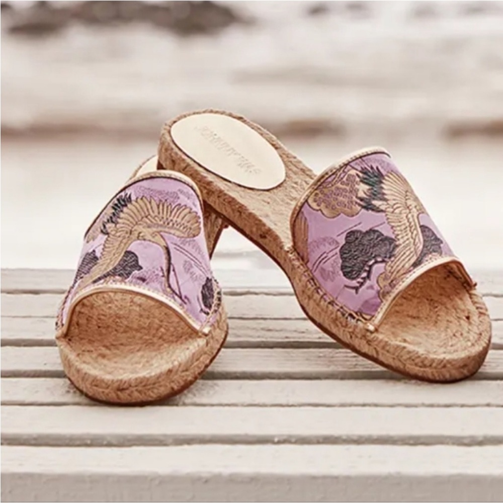 New! Johnny Was Crane Espidrille Sandals